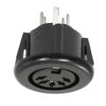 Female 5 Pin DIN Plug Panel Mounted Keyboard Cable Connector Adapter. 