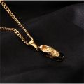 New Arrival Stainless Steel Shoe Pendant Necklace With Cuban Gold Chain Fashion Hip Hop Jewelry. 