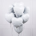 1pc Heart Shaped Foil Balloons - 18 inches for Wedding, Anniversary , Engagement or Birthday Parties. 
