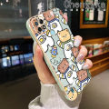Chenyyka For Realme C21 Case Cartoon Astronaut Bear Pattern Luxury Plating Silicone Phone Cases Fashion Shockproof Soft Case Full Cover Camera Lens Protection Shell. 