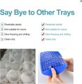 Techmanistan 160 Grids 1x1 cm each Flexible Ice Cube Tray Mold for Flexible Easy Release Candy Chocolate. 