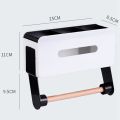 Tissue Dispenser, Paper Towel Holder Organizer (Magnetic Stick Behind) to Mount, Hang or Stick on Refrigerator & Microwave Side. 