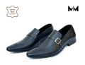 Pure Leather Handmade Shoes For Men - Color Black. 
