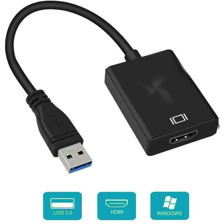 USB To HDMI Converter - 3.0 - Black