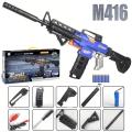 M416 Nerf Soft Darts Rechargeable Electric ToyGun 96 cm - Blue. 