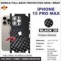 APPLE IPHONE 15 PRO MAX FULL BACK 360 premium Protection Skin Wrap full cover Premium Quality. 
