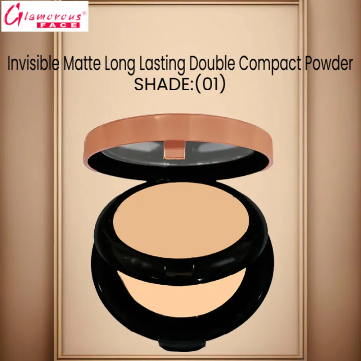 Glamorous%20Face%20Invisible%20Matte%20Long%20Lasting%20Double%20Compact%20Powder%20(Shade:01)%20-%20Image%204