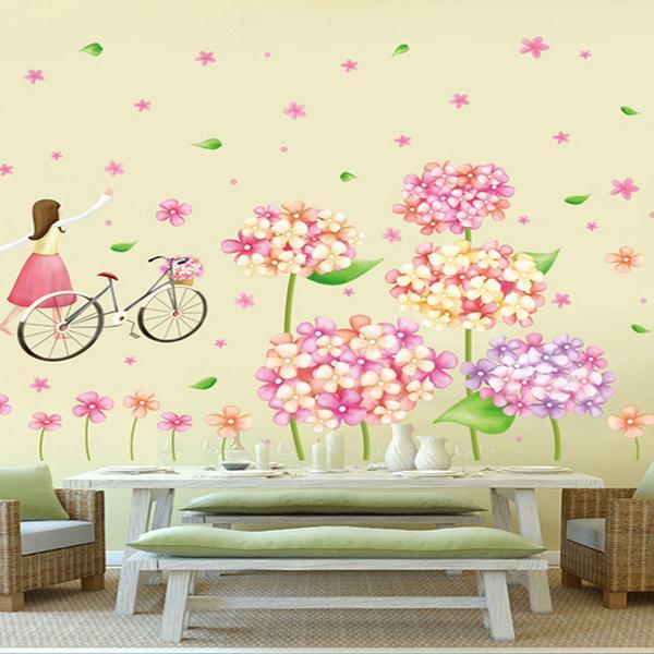 XL8215%20cute%20flowers%20bicycle%20girl%20wall%20stickers%20for%20kids%20rooms%20nursery%20baby%20bedroom%20children%20art%20wall%20decals%20home%20decorations%20-%20Image%207