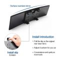Car Rearview Mirrors,Car Universal 12Inch Interior Clip on Panoramic Rear View Mirror Wide Angle Rear View Mirror. 