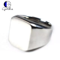 Gentdes Jewelry Stainless Steel Mens Engraved Signet Ring Custom Stamp Ring Man Fine Jewelry For Dad Mens Gifts. 
