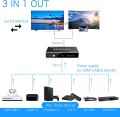 Mrocioa HDMI Switch 3 in 1 Out 4K@30Hz HDMI Switcher Splitter, HDMI Switch Box Hub with Remote Supports 4K 30Hz 3D HD1080P for PS4/Xbox One/Fire TV/Apple TV/Sky Box/STB/DVD/Laptop/Roku.. 
