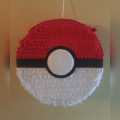 Pokemon Ball Shape Empty Pinata on Pokemon Theme for Kids/ Children Birthday Parties events. 