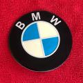 BMW emblem logo thin alloy sticker 3 inches 01 pc. 