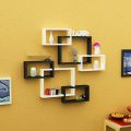 Wall mounted Wooden piece decoration shelves racks wall decor home decor office tiers decoration piece holder Box intersect shelves 6 Tier wall decoration shelf custom made. 