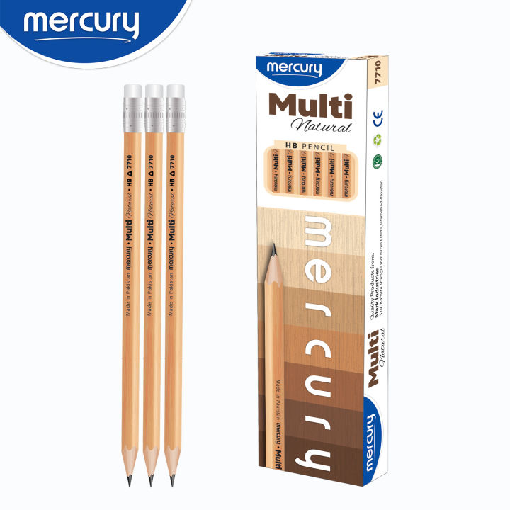 Mercury Multi Natural-7710 Black Lead Pencil (Box of 12 Pencils)