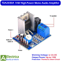 TDA2030A 14W High-Performance Mono Audio Amplifier Chip for Speaker DIY Audio Circuit by Electrica. 