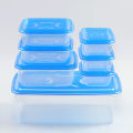 IKEA STYLE FOOD CONTAINERS, THUMB LOCK FOOD CONTAINER, STACKABLE PLASTIC STORAGE BOXES ( 7PC SET) || SILVER FOX ECOM. 