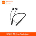 QCY C2 Wireless Headphones Magnetic Sports Earphones 50H Long Standby Headset Bluetooth 5.2 Neckband Earbuds Semi-in Ear. 