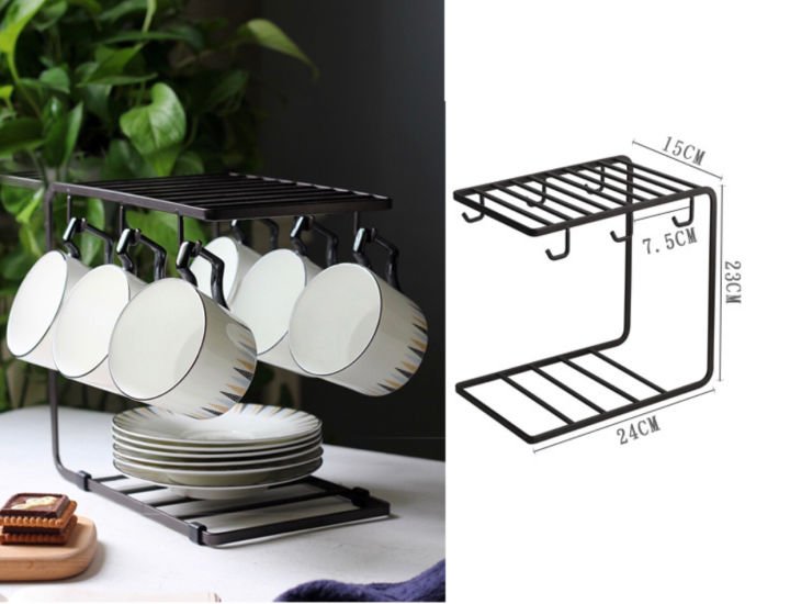 Home%20Lifestyle%206%20Hooks%20Iron%20Coffee%20Rack%20Organizer,%20Metal%20Dishrack%20Cup%20Holder%20for%20Kitchen%20-%20Image%204