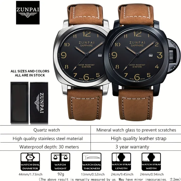 ZUNPAI%20Men%20Watch%20Waterproof%20Stainless%20Steel%20Black%20High%20Quality%20PU%20Leather%20Strap%20Business%20Fashion%20Watch%20For%20Men%20Analog%20Calendar%20Luminous%20Wristwatch%20Luxury%20Brand%20Authentic%20%5BFree%20With%20Box%5D%20-%20Image%202