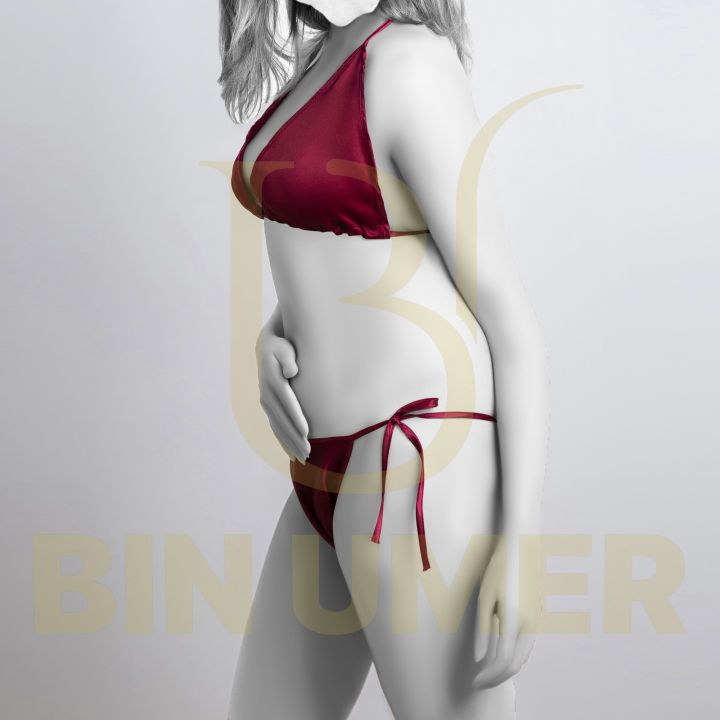 Bin Umer Premium Quality Bikini Set ( Panty and Bra ) Bridal bikini set  Sleepwear bikini set Night sleepwear set Honey moon nighty set sexy nighty sexy night suit for girls honeymoon nightwear sexy nighty ladies silk night suit.