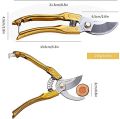 Fruit Tree Thick Branch Pruning Shears Portable Bird-Mouth Flower and Garden Shears Clippers Gardening Secateurs Scissor, Professional Sharp Secateurs Tree Trimmers with Spring-Loaded Comfort Handles. 