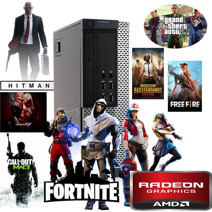 OptiPlex 790 Sff Gaming PC Core i5 2nd Gen 8GB RAM 500GB Hard  4GB Graphic Card Call Of Duty GTA 5 & PUBG Games Installed
