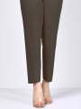 Brown Straight Trouser/Pant/Capri For Girls/Ladies-Non See Through Fabric. 