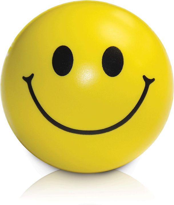 Happy Smiley Stress Reducing Hand Pressable Smile Soft Ball Smiley Face Stress Ball Stress Relief Balls, Hand Exercise Therapy Balls Squeeze Balls Strees Relief Ball Pack Of 3