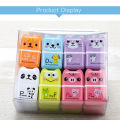 6pcs Cute Animal Pencil Eraser Cartoon Small Roller Erasers Rubber Stationery Supplies for Office School Children Students. 