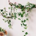 Best artificial leaves plants garland green leaf bail 7 ft approx. natural look for decoration/ Green leaf garland/Wedding decor/ Bedroom decor/ Birthday decor/ Garden party decor/ Fake hanging plants/ Foliage green leaves ribbon/Wall garden. 