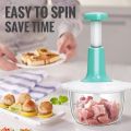Food Processor, Mini Food Processor, Press Start Quick Operation, 3-Blade Double Layer Thickening Transparent Bowl is Safe and Reliable. 