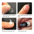 240Pcs Disposable Transparent Nail Art Stickers False Fingernail Adhesive Tips. 