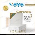 3 Pieces Of 8 X 8 Inches Canvas Boards For Painting. 