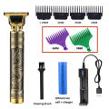 Vintage T9 Removable Cell Charging System Rechargeable Electric Hair Clipper Cutting Machine Professional Hair Barber Trimmer For Men T9 Clipper Shaver Cordless. 