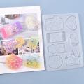 Diy Crystal Glue Mold Quicksand Series Full-Page Set Silicone Mold. 
