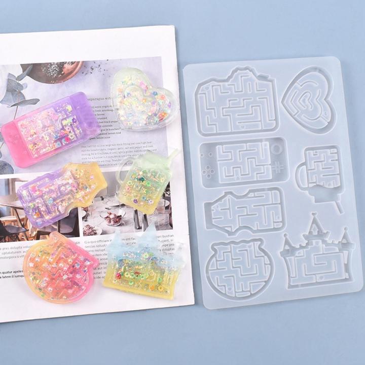 Diy Crystal Glue Mold Quicksand Series Full-Page Set Silicone Mold