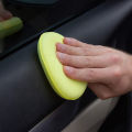 5pcs Foam Applicator Pads, Super Soft Car Cleaning Yellow Round Car Foam Sponge Foam Applicator Pad Washing Foam Sponge Cleaning Tool for Car Microfiber Sponge. 