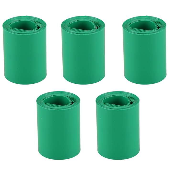 Othmro 1pc AA Battery Wraps, 65mm Width Flat PVC Heat Shrink Tubing Battery Insulating Cover Protective Sleeve For AA Battery Pack, 5m Length (Black - View #10