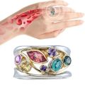 Women Magnetic Therapy Ring Torina Crystal Quartz Ionix Ring Ionix Therapy Quartz Crystal Ring for Weight Loss Lymph Drainage. 