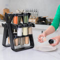 Rotating Ferris Wheel Glass Spice Rack Set Kitchen Spice Storage Jar Salt And Pepper Box Spice Jar Spice Bottle Kitchen Tools. 