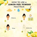 Lemon Peel Fine Powder -  Face Mask , or Drink (lemon powder , Rich in Vitamin C ,Brightens Skin ,Natural Exfoliant , Fights Acne. 