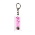 Kawaii I'm Just a Girl Sad Hamster Key Chain Acrylic Animal Kawaii Animal Hamster Keychain Jewelry Cute Sad Hamster Keyring Bag Pendant. 