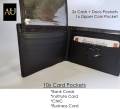 Genuine Leather Wallet for men- Stylish leather Wallet for boys  7 Card holder Pockets  Pure cow Leather Decent Smart and Long lasting   Brown Black Coffee. 
