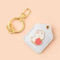 Kawaii Strawberry Rabbit Keyring Badge Card Holders Toast Couple Keychain High Quality Delicate ID Cover IC Elevator Bus Card. 