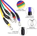 Power Resistance Band Set - 11 PCS Exercise Equipment for Men and Women - Resistance Bands for Exercise, Pull Ups, and Workouts - Includes Power Resistance Elastic Band for Tummy, Cricket, and Bowler Training, Durable Resistant Bands with Belt for fitness. 