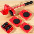 Heavy Duty Furniture Mover Tool Set – 5Pcs Furniture Lifter & Moving Wheel Rollers | Easy Furniture Shifting Tool | Heavy Item Lifting & Transport Kit | Furniture Shifting Tool for Home, Office & Shops | Move Sofa, Table, Bed Easily. 