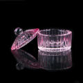 Glass Dappen Dish Transparent Nail Lid Heart Shape Acrylic Powder Pink Cup Bowl Liquid Holder for Nail Salons Manicurists DIY Nail Enthusiasts Beauty Professionals Nail Art Design. 