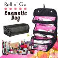 Makeup Organizer & Cosmetic Bag - Black. 