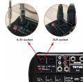 4 Channel Usb Bluetooth Studio Audio Mixer Stage Live Mixing Console Amplifier. 